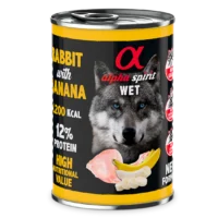 Alpha Spirit konserv koertele küüliku ja banaaniga, 400 g