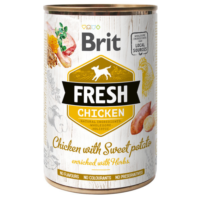 Brit Fresh kana+bataat konserv koertele, 400 g