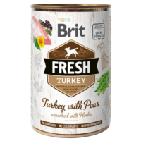 Brit Fresh kalkuniliha+herned konserv koertele, 400 g