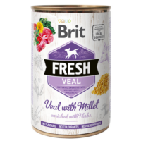 Brit Fresh konserv vasikaliha+hirss, 400 g