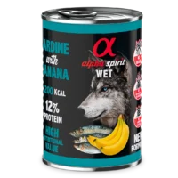 Alpha Spirit konserv koertele sardiinid ja banaan, 400 g