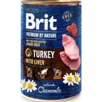 Brit Premium by Nature konserv kalkuni ja maksaga, 400 g