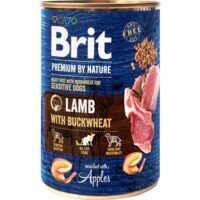 Brit Premium konserv lambaliha ja tatraga koertele, 6×400 g/SOODUSHIND 2.04 €/tk