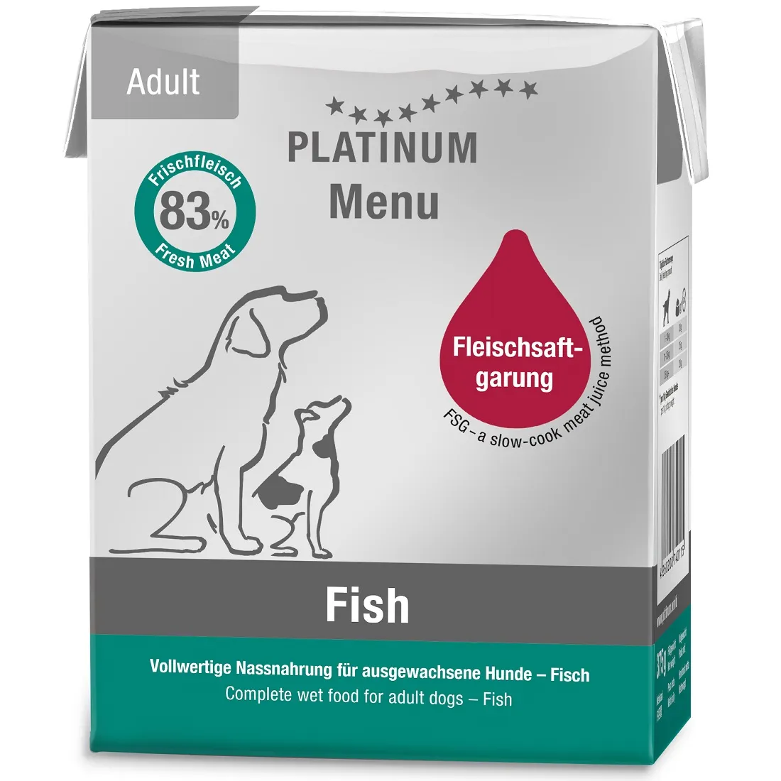 Platinum Menu Pure Fish kalaga märgtoit koertele