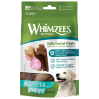 Whimzees Puppy M/L, 14 tk