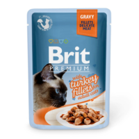 Brit Premium Turkey Fillets in Gravy märgtoit kassidele, 85 g