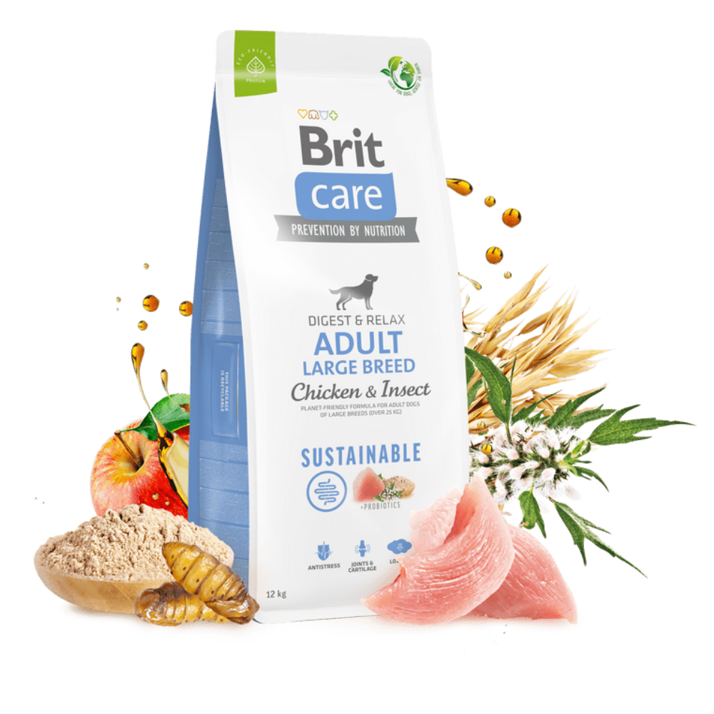 Brit Care Sustainable Adult Large Breed Chicken&Insect koeratoit