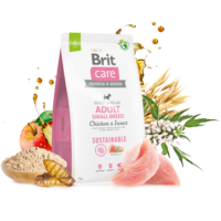 Brit Care Sustainable Adult Small Breed Chicken&Insect koeratoit