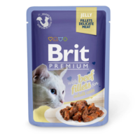 Brit Premium Cat Delicate Fillets in Jelly with Beef märgtoit kassidele, 85 g