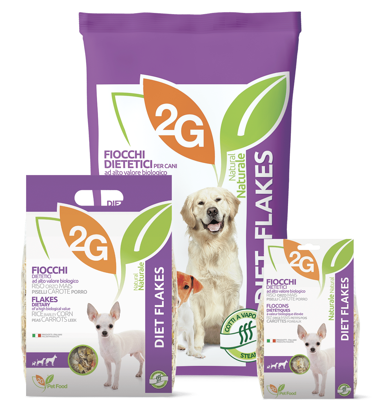 2G PET FOOD Diet Flakes täiendsööt koertele