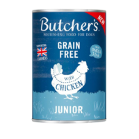 Butchers Junior konserv kanaga koertele, 400 g