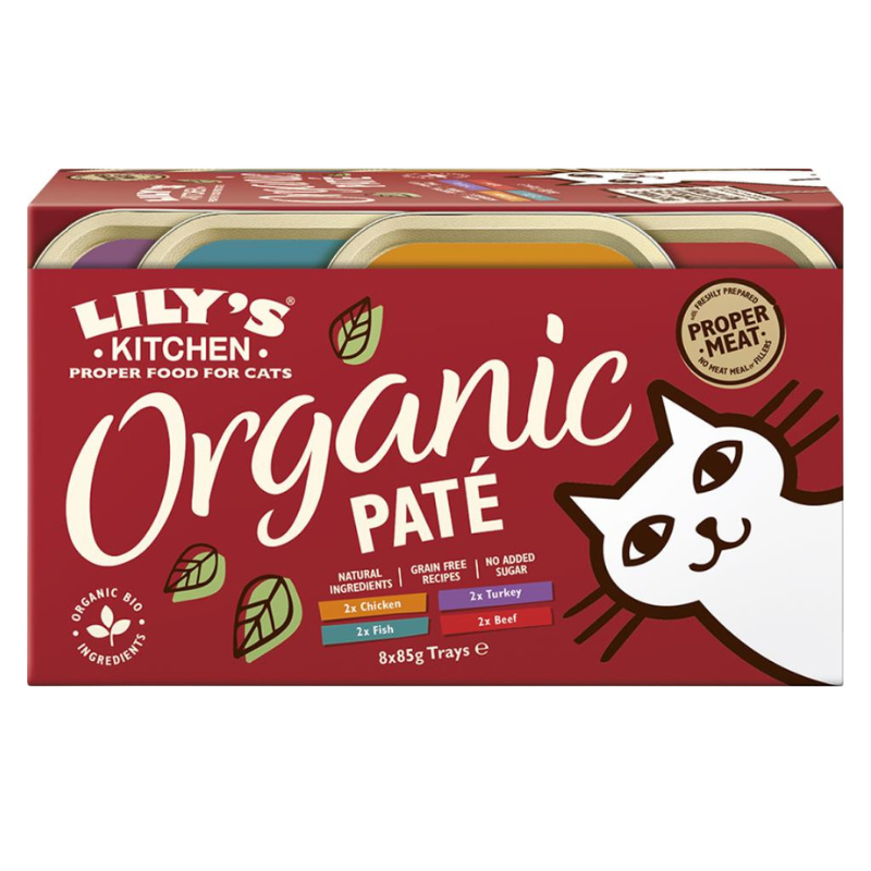 Lilys Organic Paté Multipack kassidele, 8x85 g